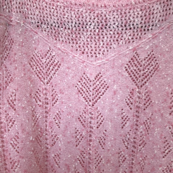 Vintage Candy Pink Keren Made In USA 80s Sweater Small - Picture 6 of 14
